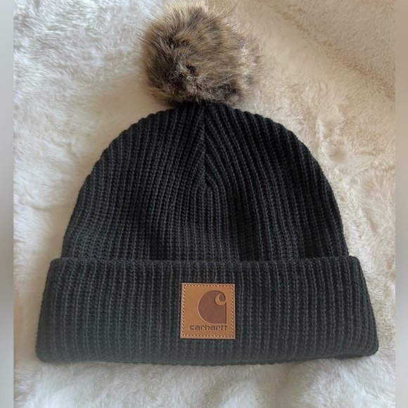 Carhartt Accessories Carhartt Fleece Lined Pom Beanie Poshmark